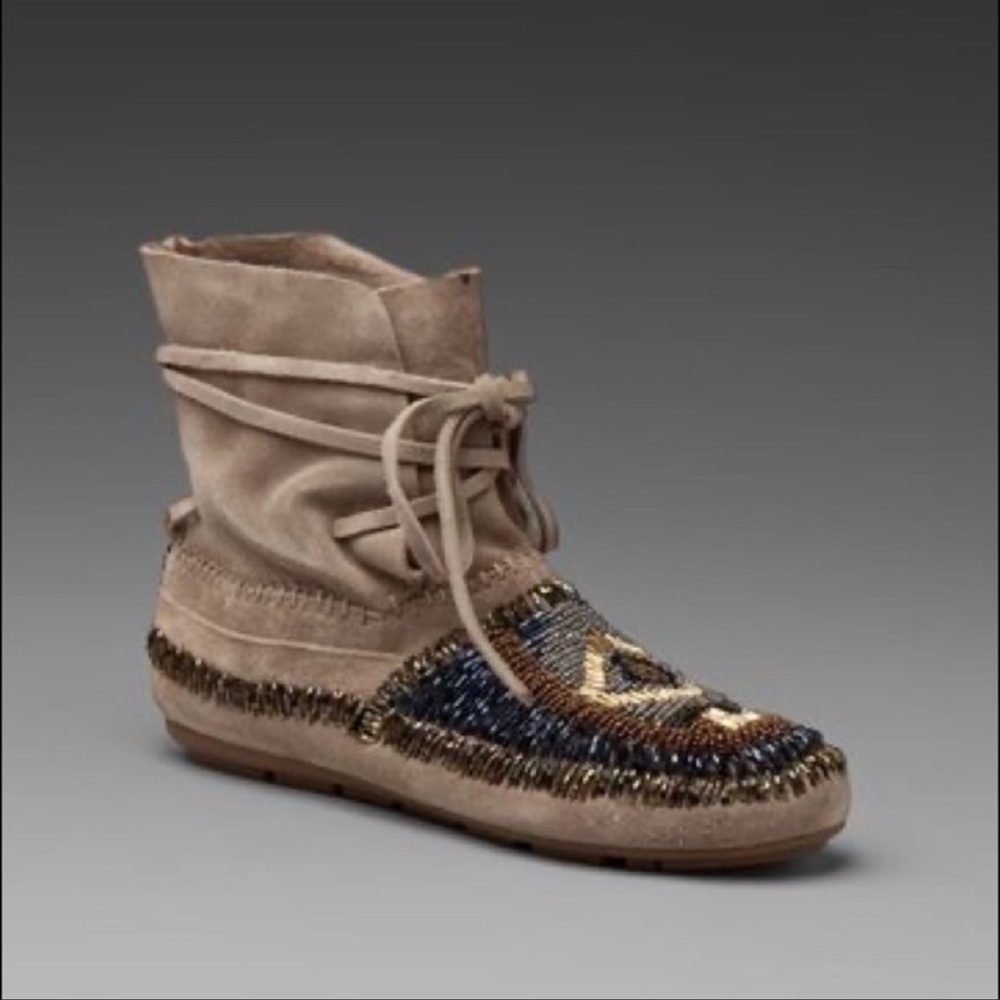 House of Harlow 1960 Madison Mushroom Moccasin Booties